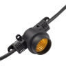 Гирлянда уличная JAZZWAY БЕЛТ-ЛАЙТ PBL-S40/L24+1.5 Black E27 IP65 24м 5058255